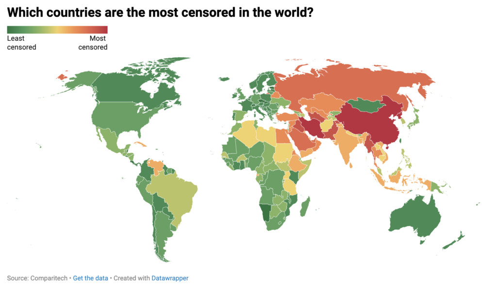 Internet Censorship by Country